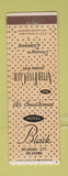 Matchbook Cover - Hotel Black Oklahoma City OK