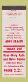 Matchbook Cover - Russ Mary Apartments Hotel St Petersburg FL