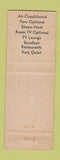 Matchbook Cover - Perry Motor Court Perry FL low phone #
