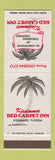 Matchbook Cover - Kissimmee Red Carpet Inn FL