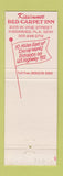 Matchbook Cover - Kissimmee Red Carpet Inn FL