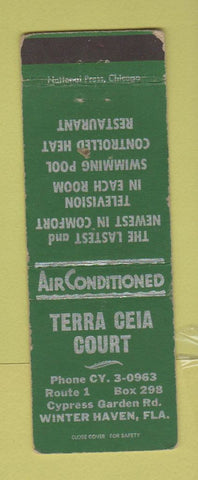 Matchbook Cover - Terra Ceia Court Motel Winter Haven FL WEAR