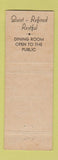 Matchbook Cover - Sunset Hotel St Petersburg FL Thorp Hotel Fish Creek WI