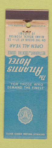 Matchbook Cover - Atlantis Hotel Restaurant Miami Beach FL WEAR