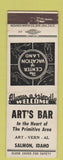 Matchbook Cover - Art's Bar Salmon ID WEAR
