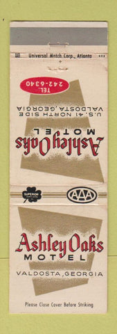Matchbook Cover - Ashley Oaks Motel Valdosta GA WEAR