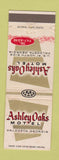 Matchbook Cover - Ashley Oaks Motel Valdosta GA