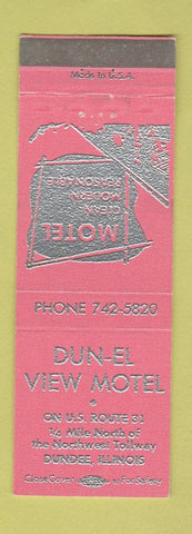Matchbook Cover - Dun El View Motel Dundee IL