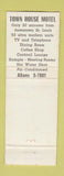 Matchbook Cover - Town House Motel Belleville IL