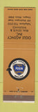 Matchbook Cover - Ogle Insurance Real Estate Oregon IL