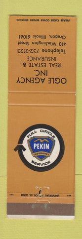 Matchbook Cover - Ogle Insurance Real Estate Oregon IL
