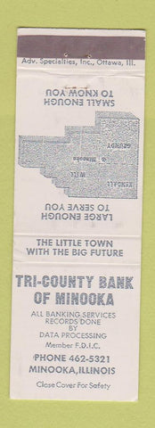 Matchbook Cover - Tri County Bank of Minooka IL