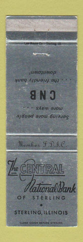 Matchbook Cover - Central National Bank Sterling IL WEAR