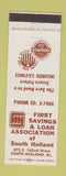 Matchbook Cover - First Savings and Loan South Holland IL