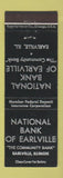 Matchbook Cover - National Bank of Earlville IL