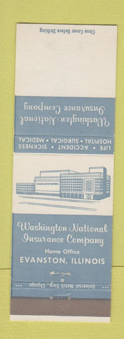 Matchbook Cover - Washington National Insurance Evanston IL