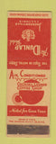 Matchbook Cover - Dunlap Hotel Jacksonville IL WEAR