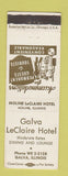 Matchbook Cover - Galva LeClaire Hotel Galva IL