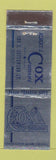 Matchbook Cover - Cox Insulation Chicago IL