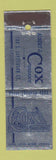 Matchbook Cover - Cox Insulation Chicago IL