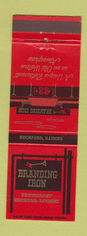 Matchbook Cover - Branding Iron Restaurant Rockford IL