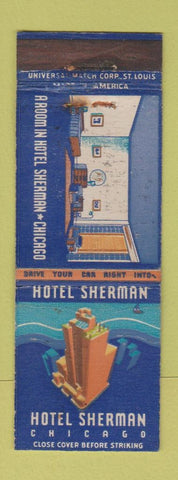 Matchbook Cover - Hotel Sherman Chicago IL WEAR Panther Room
