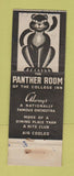 Matchbook Cover - Hotel Sherman Chicago IL WEAR Panther Room