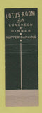 Matchbook Cover - LaSalle Hotel Chicago IL Lotus Room GRAY