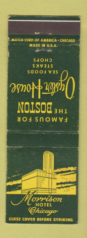 Matchbook Cover - Morrison Hotel Chicago IL Boston Oyster House