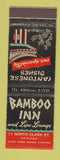 Matchbook Cover - Bamboo Inn Chinese Restaurant Chicago IL