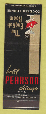 Matchbook Cover - Hotel Pearson Chicago IL English Room