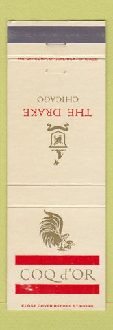 Matchbook Cover - Drake Hotel Chicago IL Coq D' Or