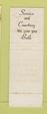 Matchbook Cover - DeVan Auto Service Belleville IL WORN SAMPLE