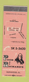 Matchbook Cover - Poor Richards Gourmet Club Glenwood IL Benjamin Franklin