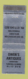 Matchbook Cover - Owen's Antiques Tuscola IL WEAR