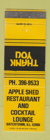 Matchbook Cover - Apple Shed Restaurnt Batchtown IL