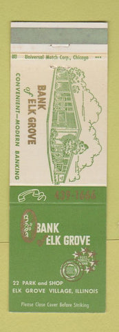 Matchbook Cover - Bank of Elk Grove Village IL