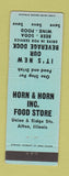 Matchbook Cover - Horn and Horn Food Store Alton IL