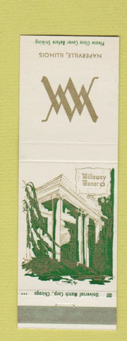 Matchbook Cover - Willoway Manor Naperville IL