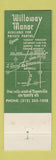 Matchbook Cover - Willoway Manor Naperville IL