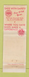 Matchbook Cover - First Calumet City Savings IL WEAR
