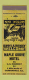 Matchbook Cover - Maple Grove Motel Carbondale IL