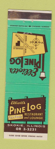 Matchbook Cover - Elliott's Pine Log Skokie IL WEAR