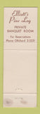 Matchbook Cover - Elliott's Pine Log Skokie IL WEAR