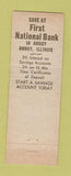 Matchbook Cover - First National Bank Amboy IL
