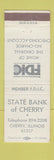 Matchbook Cover - State Bank of Cherry IL