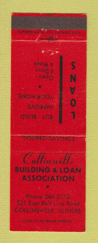 Matchbook Cover - Collinsville Building and Loan IL