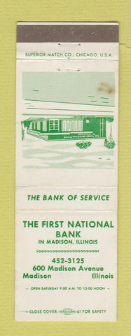 Matchbook Cover - First National Bank Madison IL WEAR