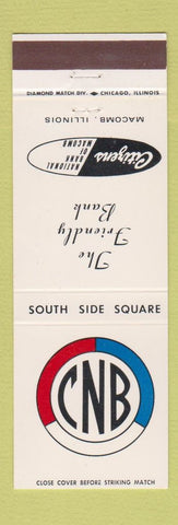 Matchbook Cover - Citizens National Bank Macomb IL