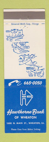 Matchbook Cover - Hawthorne Bank of Wheaton IL
